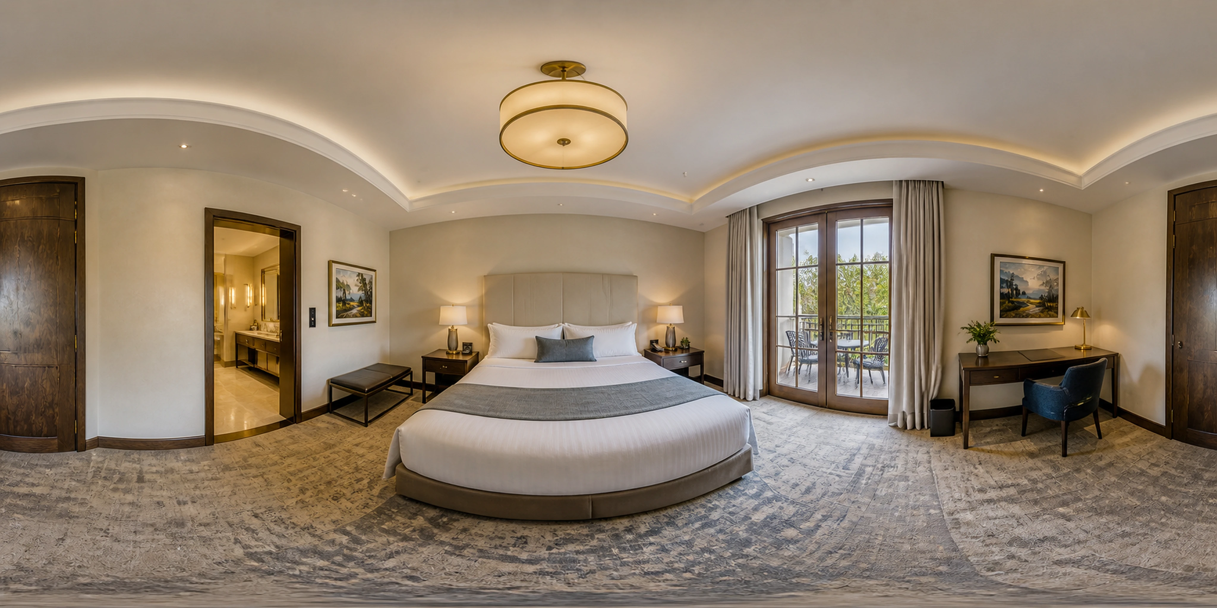 Hotel room where a room-specific booking action can appear